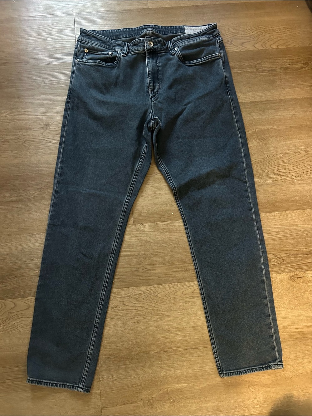 rag & bone Mens Jerry Dark Washed Blue Slim Straight Jeans 36x32 0450